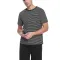 Black and white horizontal stripes short