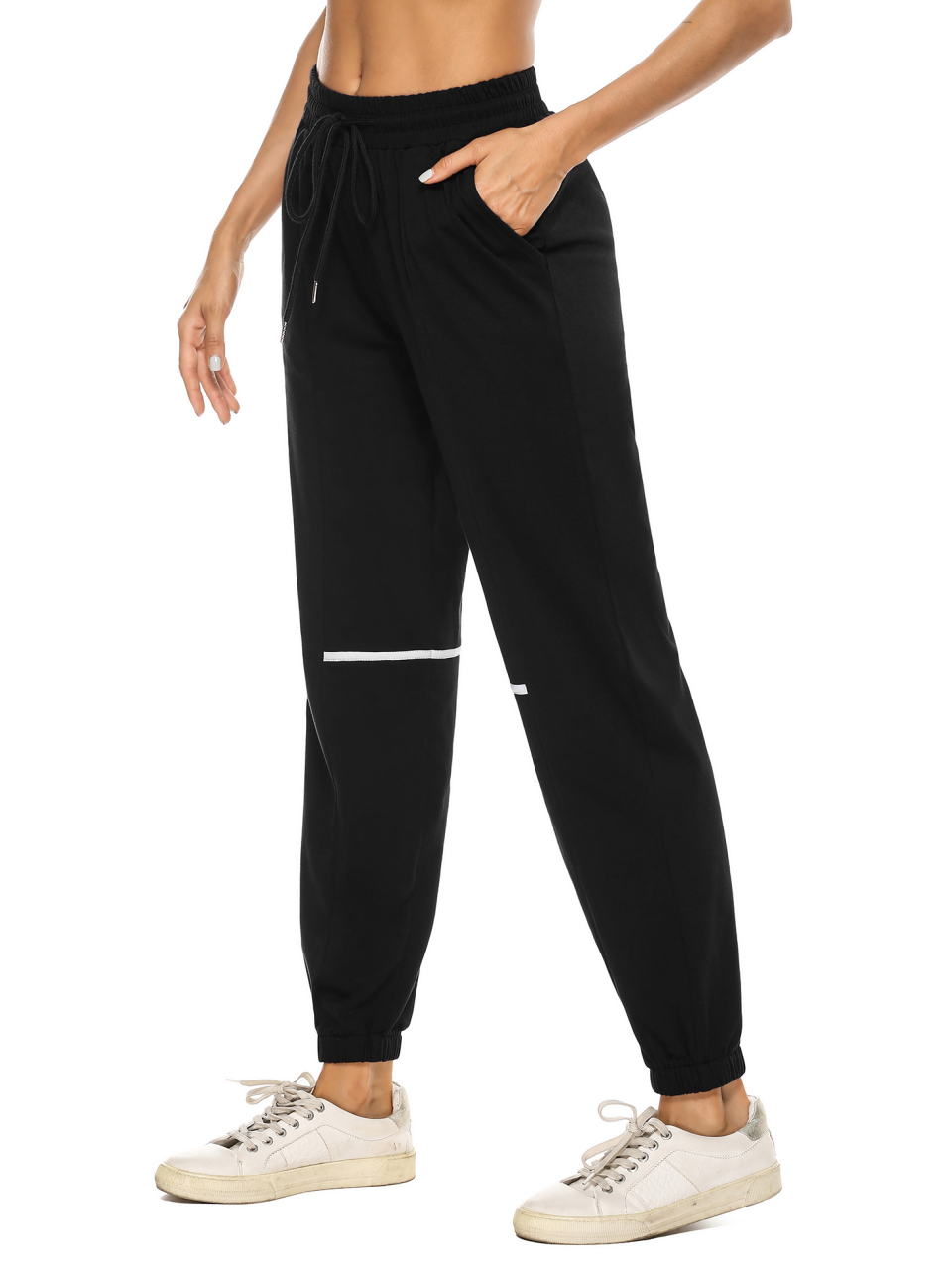 Women'S Casual Cotton Loose Sweatpants Drawstring Waist Jogging Pants With Pockets Running Gym Yoga