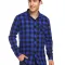 blue and black plaid