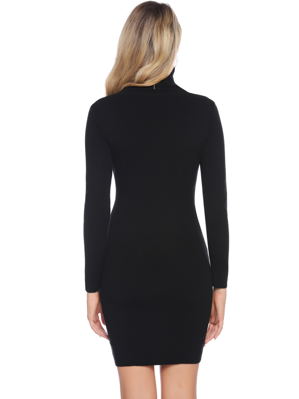 Casual/  Comfortable And Warm High Neck Tight Sweater Dress