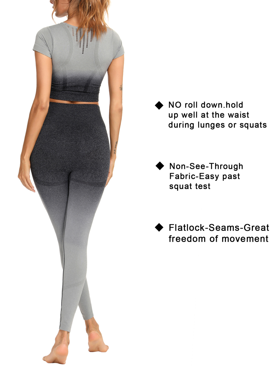 Women's Seamless Short-Sleeved Yoga Suit