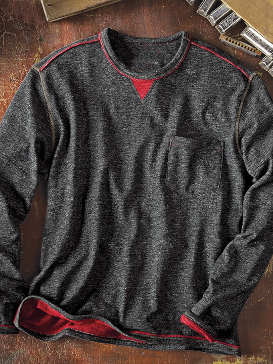 Casual Color Contrast Base Shirt