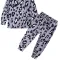Leopard print on grey