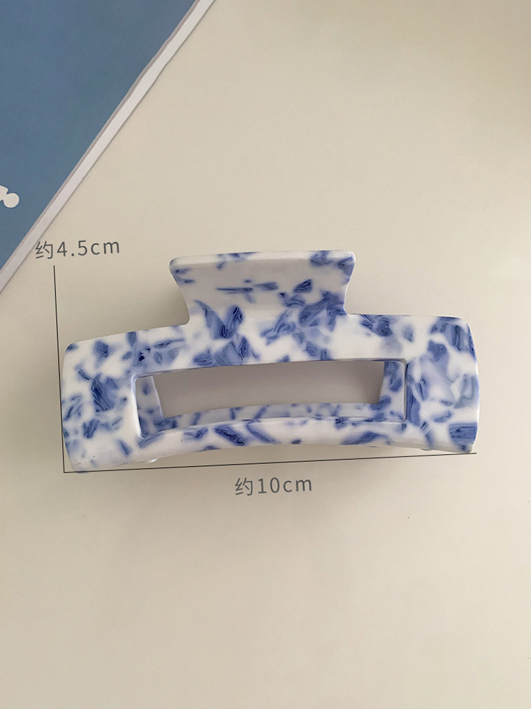 New vintage blue and white blue and white porcelain pattern hairpin