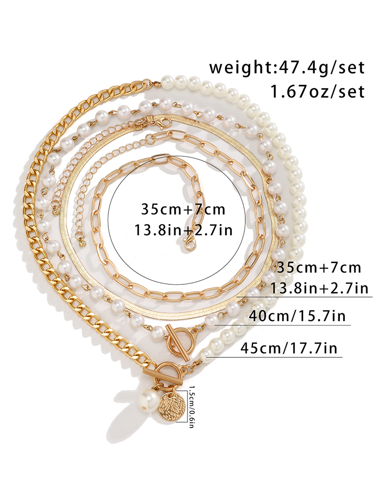 Baroque shaped pearl necklace creative irregular chain clavicle necklace