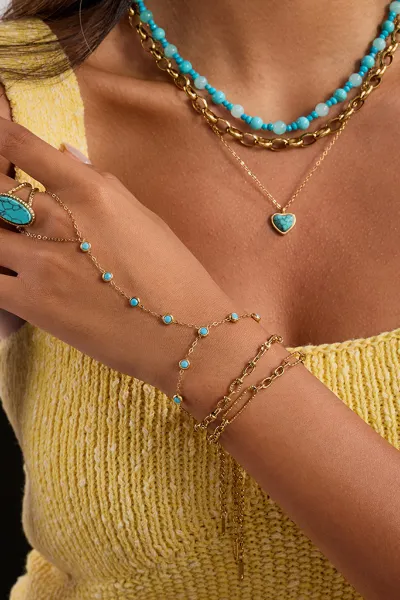 One blue bracelet
