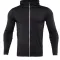 Reflective striped sweatshirt black