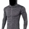 Reflective striped sweatshirt grey