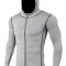 Reflective striped sweatshirt light grey
