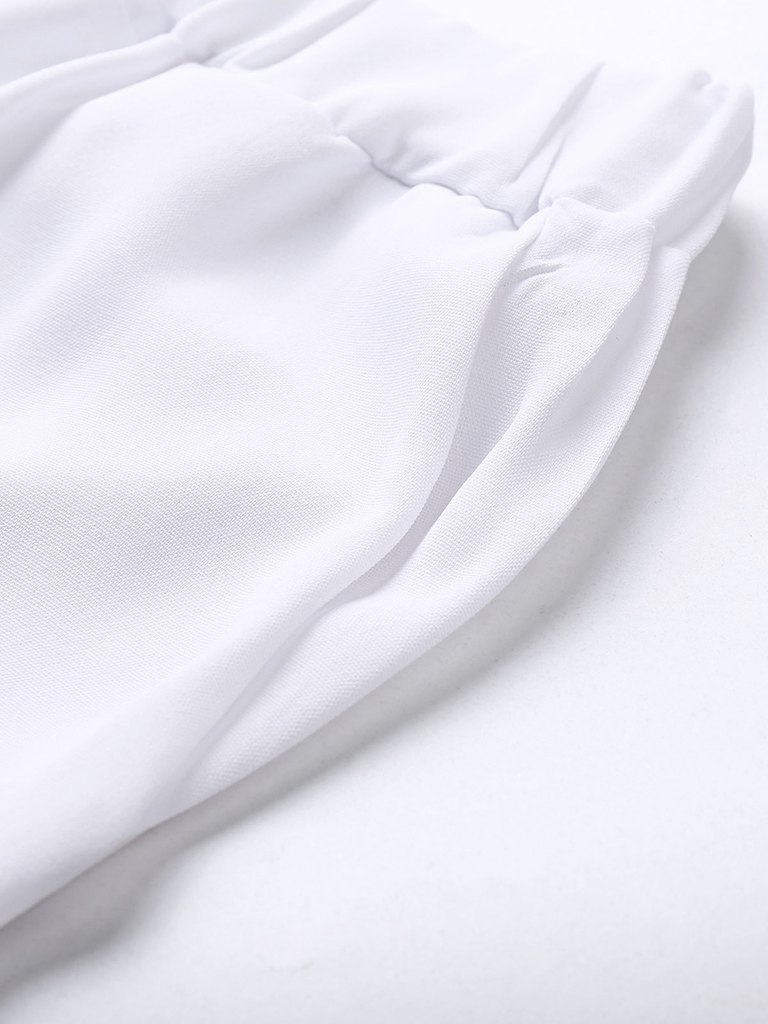 Men's Summer Lapel Cotton Linen Solid Color Short Sleeve Shorts Set