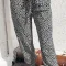 Leopard print on grey