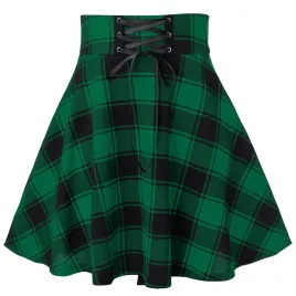 Green and black plaid