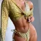 yellow leopard print