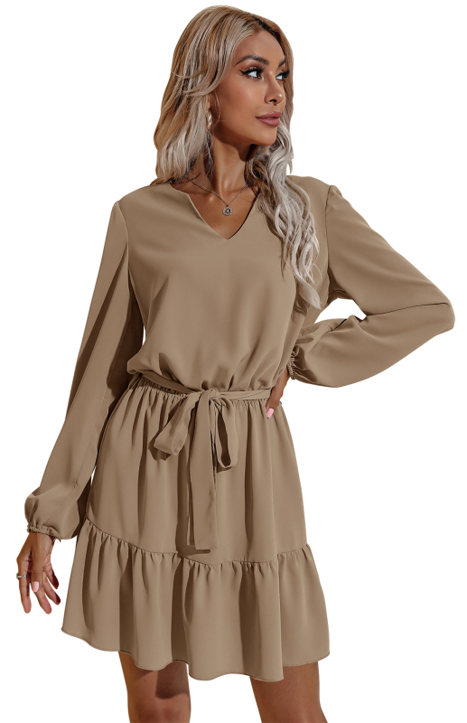 Casual Flutter Dress-huilingshop 