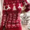 Red christmas print