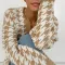 Khaki Houndstooth
