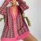 Red houndstooth
