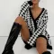 Black houndstooth