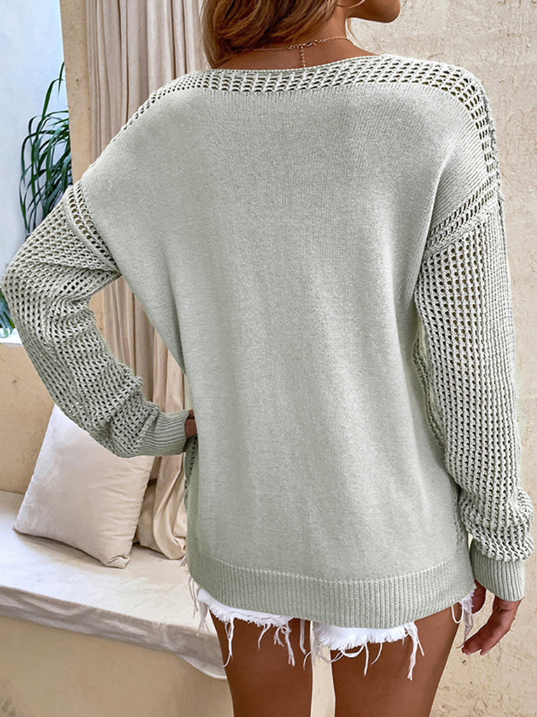 New V-neck pullover sweater sweater