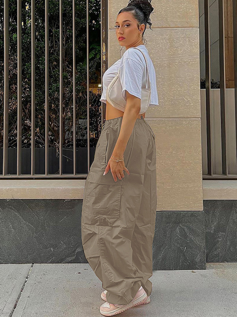Large size loose straight overalls women's high waist wide leg casual pants