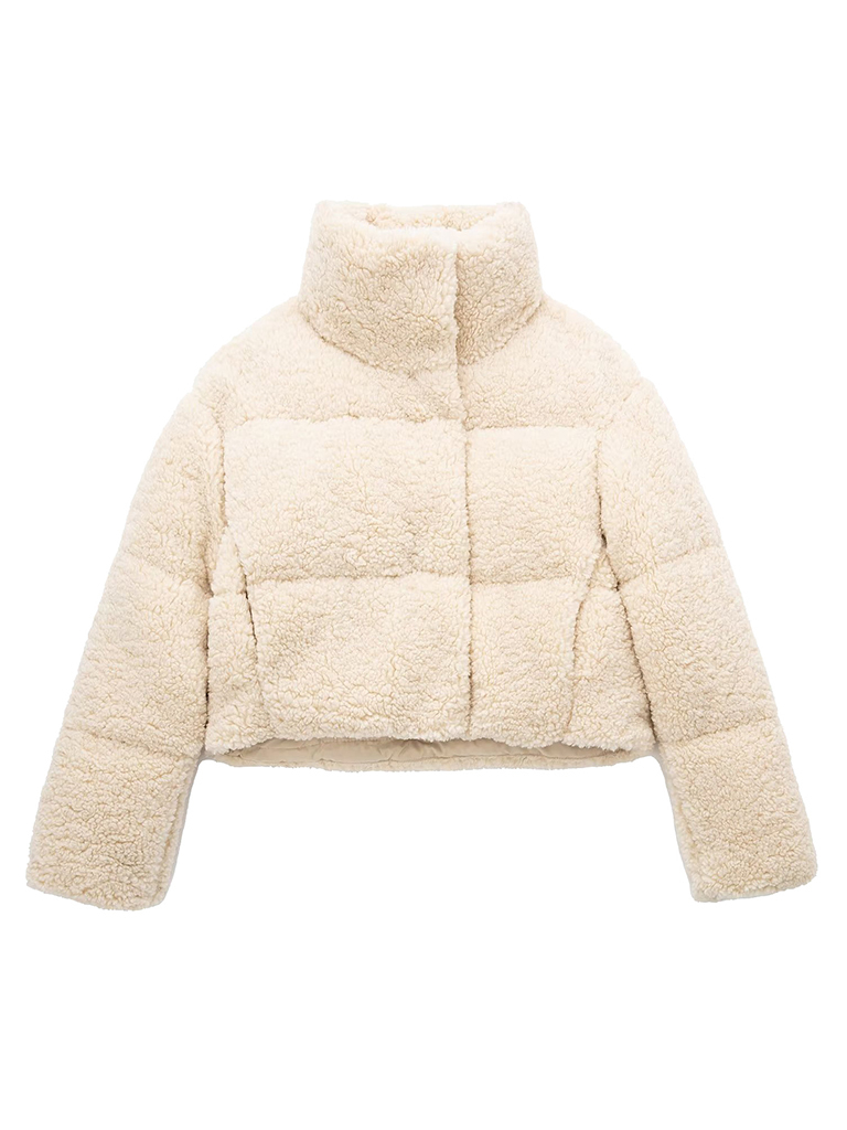 Fashion fleece grain fleece padded jacket jacket