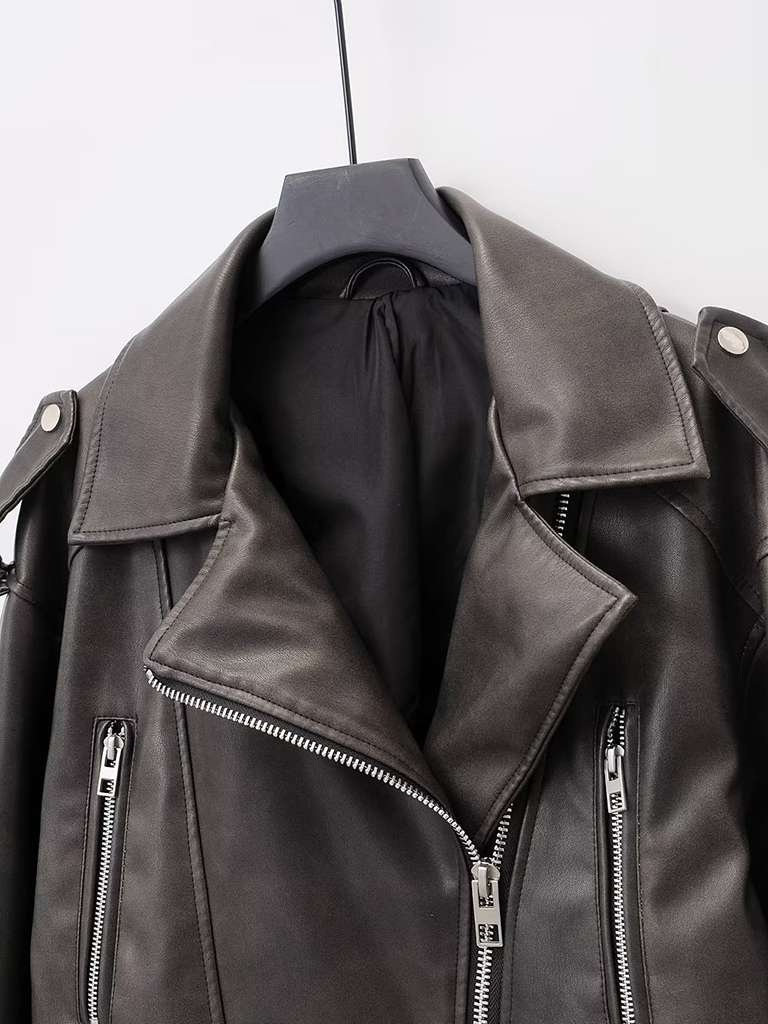 New Women's Street Fashion Washed Jacket Coat