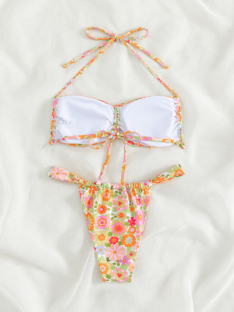 Women's Swimwear Sexy Resort Floral Bikini