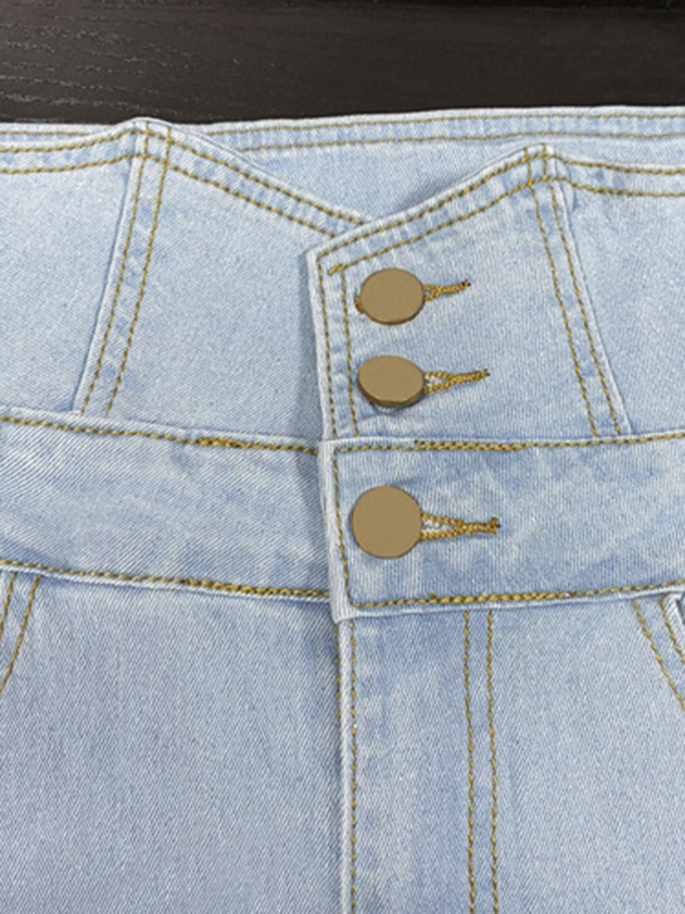 women's high waist ripped jeans pencil pants