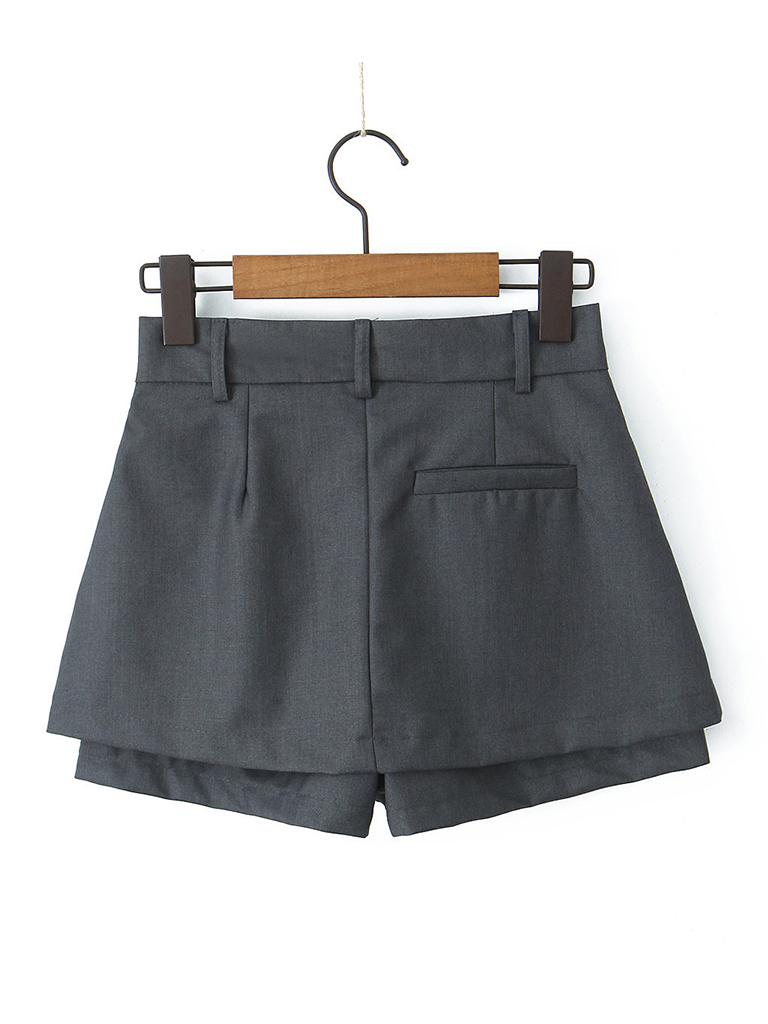 New suit skirt, high waist, versatile a-line culottes