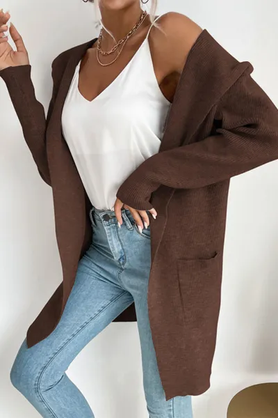 Knitted cardigan casual versatile sweater jacket