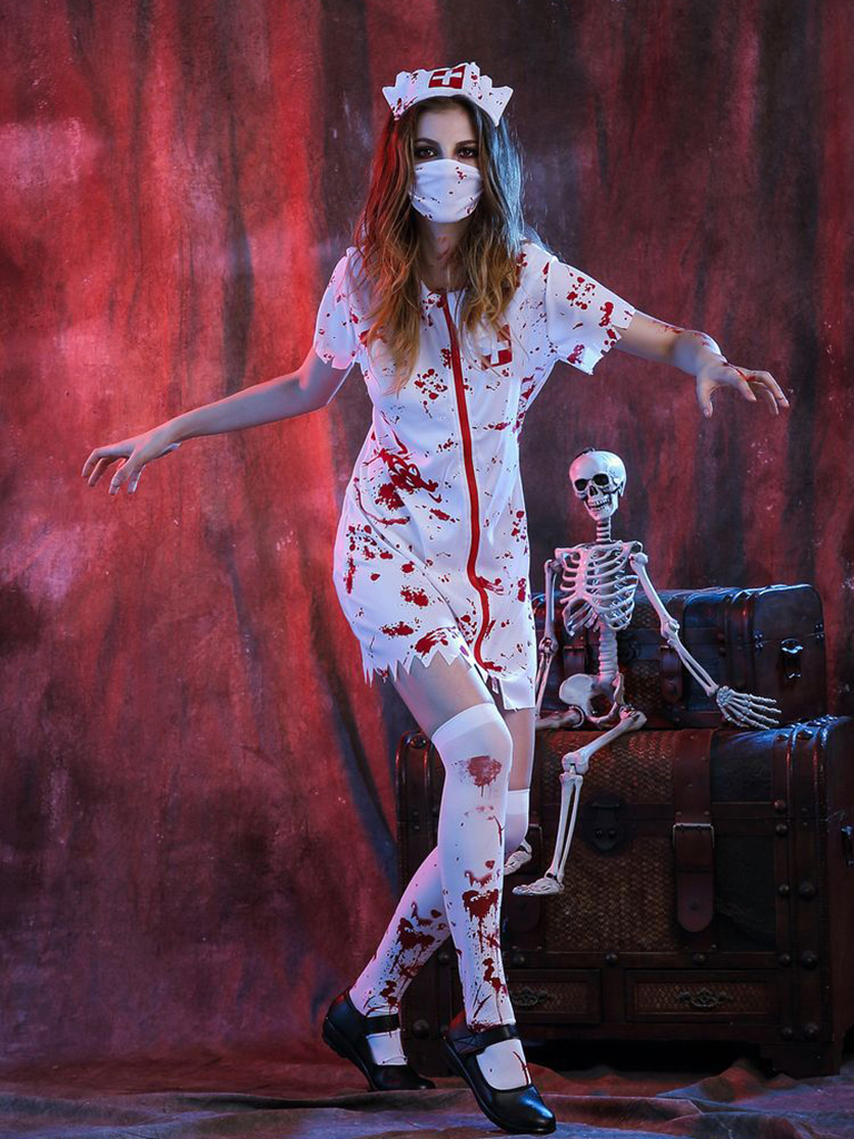 Halloween Costume Halloween Horror Bloody Nurse Costume