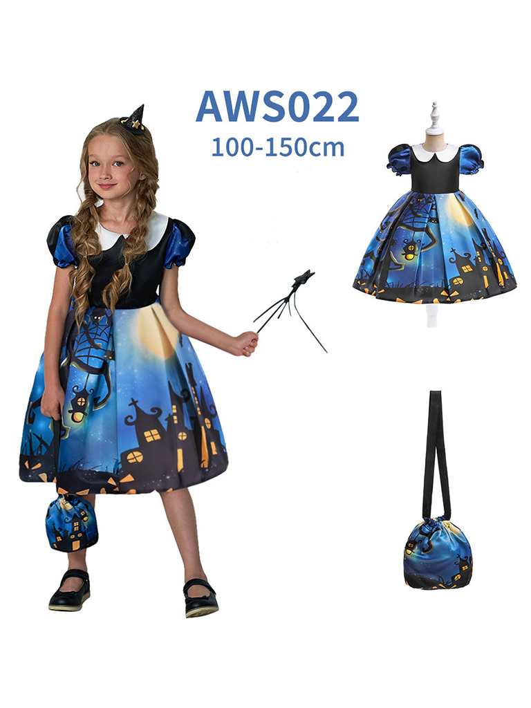 Halloween dressHalloween witch cosplay cosplay dress cartoon children's dress