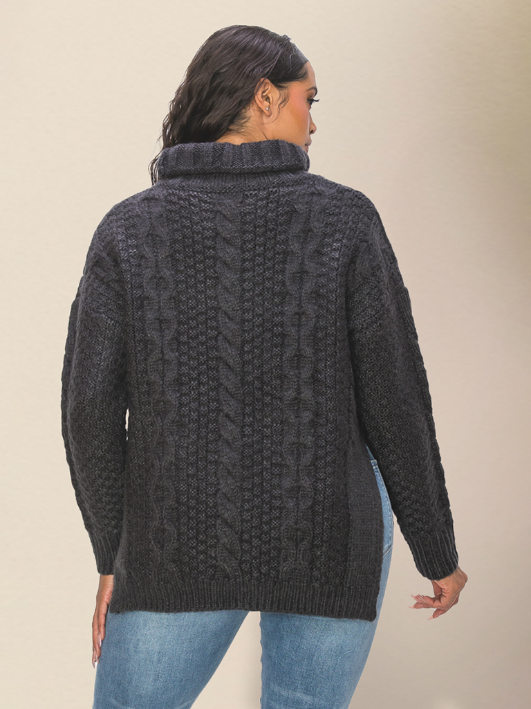 Women's BLUE color leisure knit tops