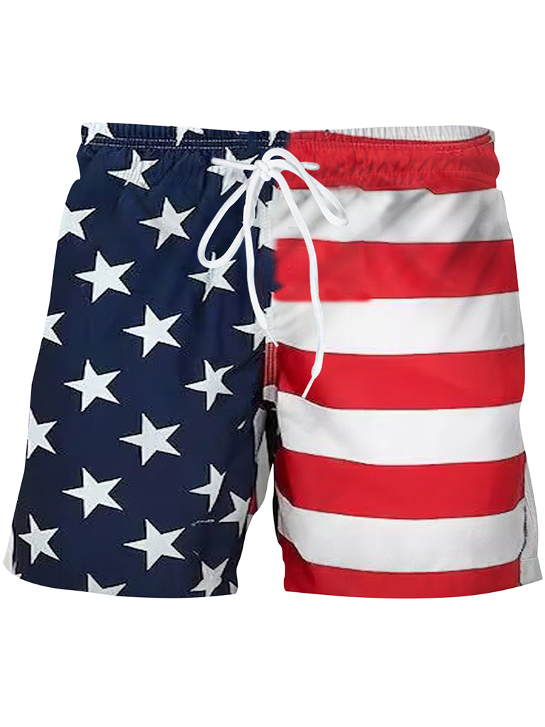 Wholesale Men's National Flag Digital Printing Casual Sports Shorts