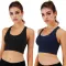 Purplish blue navy + Black